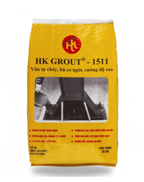 HK GROUT -1511  VỮA TỰ CHẢY, BÙ CO NGÓT, CƯỜNG ĐỘ CAO